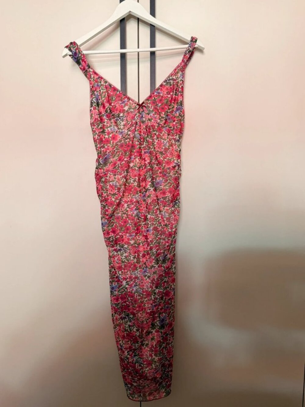Rouje Linda Floral Midi Dress Pink Liberty Print Size M / US 10 / EU 42